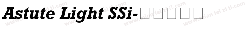 Astute Light SSi字体转换